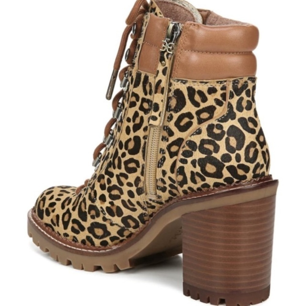 Anthropologie Sam Edelman Sade Lace-Up Hiker Ankle Boots 8.5 Maximalist Mob Wife - Picture 13 of 16